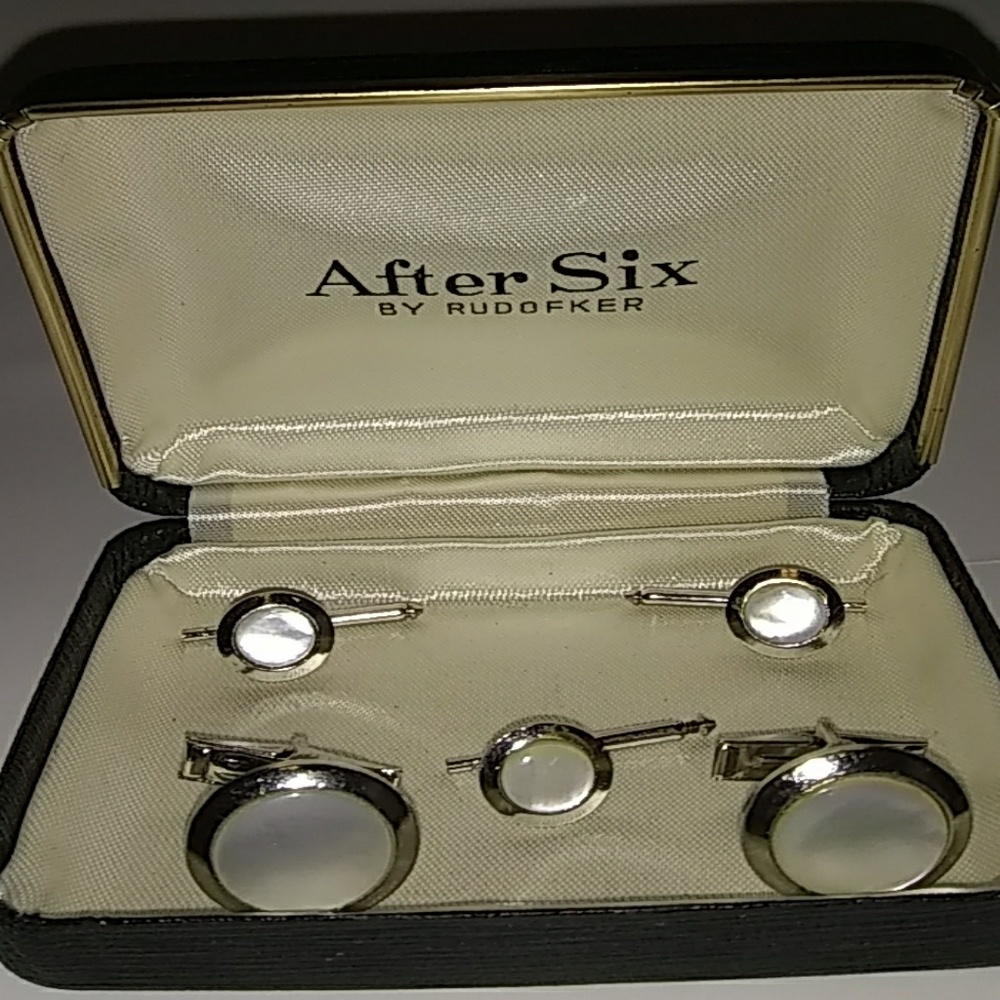 Vintage 1990's After six cufflinks & studs